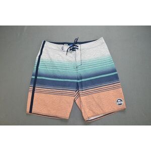 Salt Life SLX-QD Shorts Mens‎ 34 Vapor Stretch Board Striped 9" Inseam
